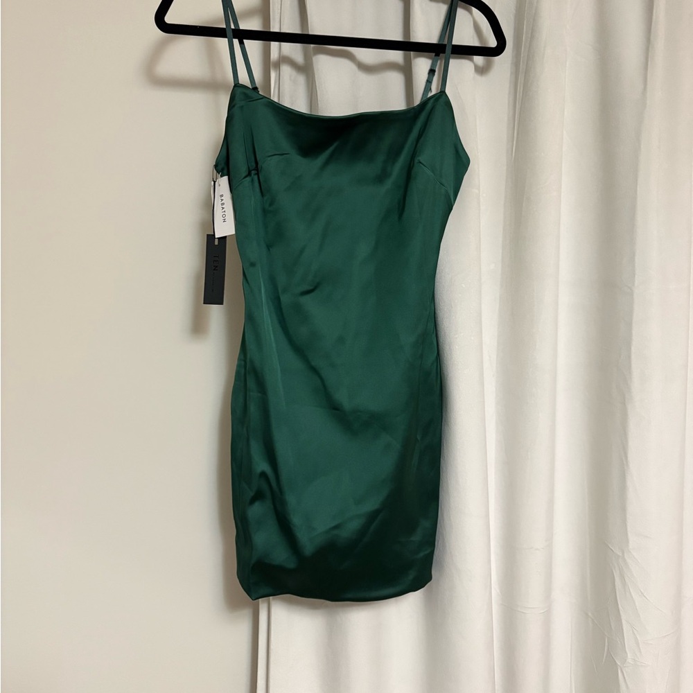 Torn by Ronny Kobo Emerald Mini Dress